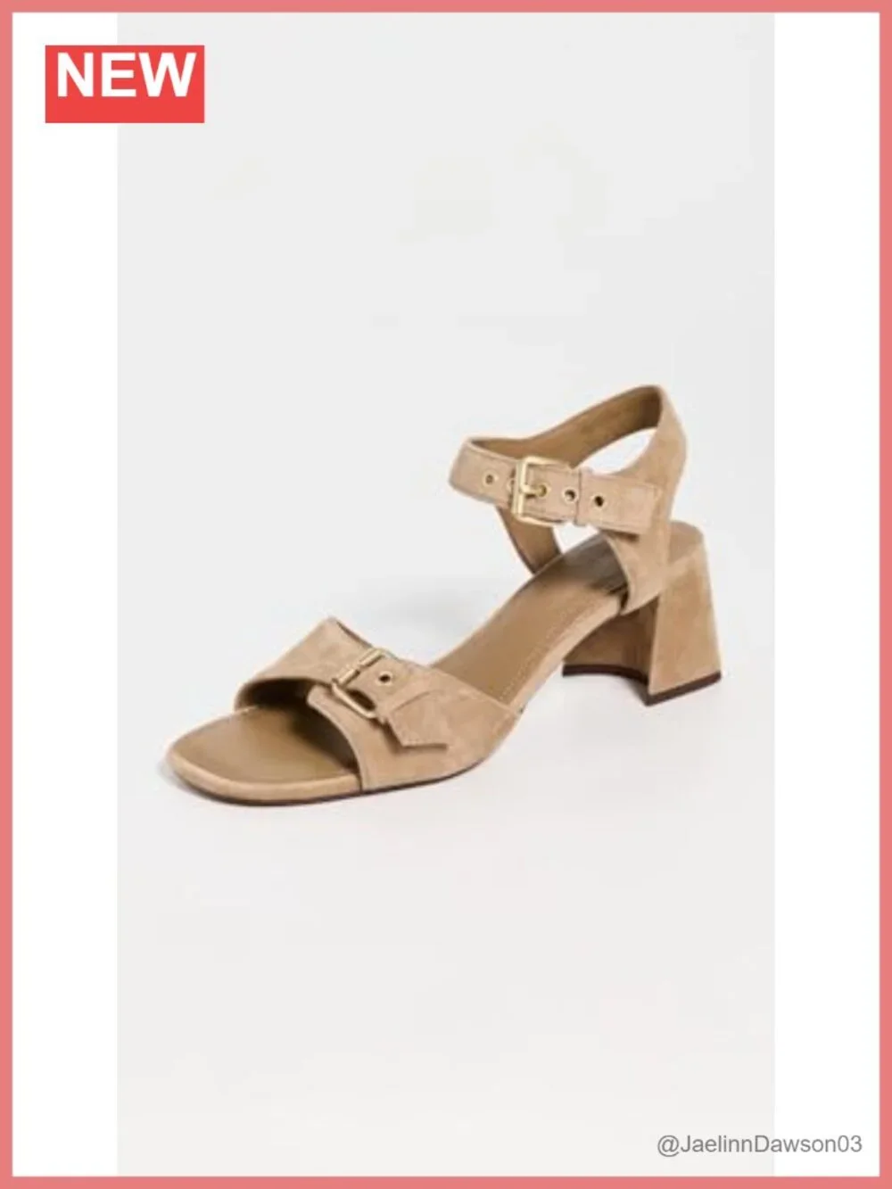 Madewell Neeka Ankle-Strap Heeled Sandals Block Heel Suede Leather